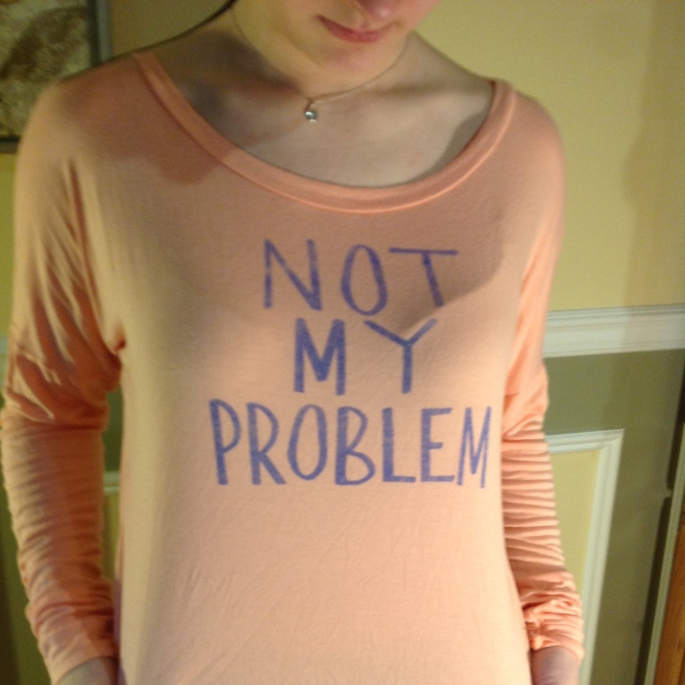 Soft long-sleeved graphic top